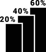 Chart icon symbol image for data statistic analysis illustration vector