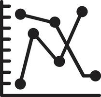 Chart icon symbol image for data statistic analysis illustration vector