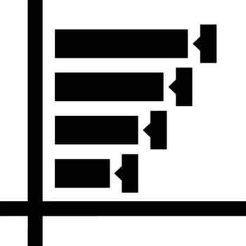 gráfico icono símbolo imagen para datos estadística análisis ilustración vector