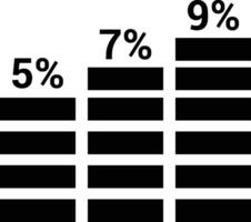 Chart icon symbol image for data statistic analysis illustration vector