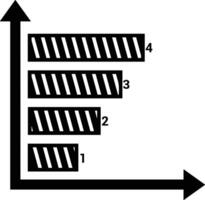 Chart icon symbol image for data statistic analysis illustration vector