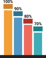 Chart icon symbol image for data statistic analysis illustration vector
