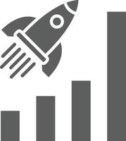 Chart icon symbol image for data statistic analysis illustration vector