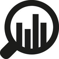 Chart icon symbol image for data statistic analysis illustration vector