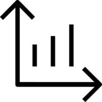 Chart icon symbol image for data statistic analysis illustration vector