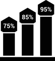 gráfico icono símbolo imagen para datos estadística análisis ilustración vector