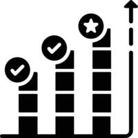 Chart icon symbol image for data statistic analysis illustration vector