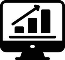 Chart icon symbol image for data statistic analysis illustration vector
