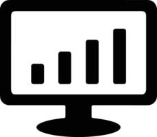 Chart icon symbol image for data statistic analysis illustration vector