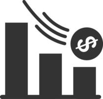 Chart icon symbol image for data statistic analysis illustration vector