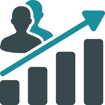 Chart icon symbol image for data statistic analysis illustration vector