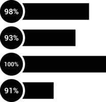 Chart icon symbol image for data statistic analysis illustration vector