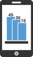 Chart icon symbol image for data statistic analysis illustration vector