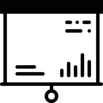 Chart icon symbol image for data statistic analysis illustration vector