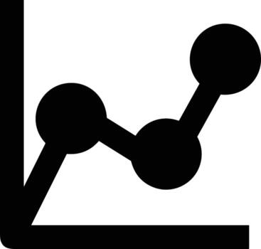 Chart icon symbol image for data statistic analysis illustration vector