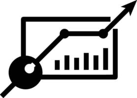 Chart icon symbol image for data statistic analysis illustration vector