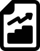 Chart icon symbol image for data statistic analysis illustration vector