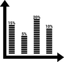 gráfico icono símbolo imagen para datos estadística análisis ilustración vector