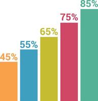 Chart icon symbol image for data statistic analysis illustration vector