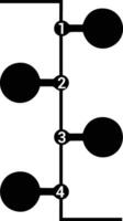 Chart icon symbol image for data statistic analysis illustration vector