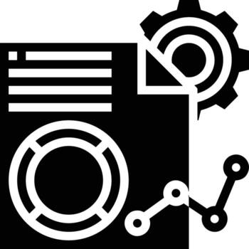 gráfico icono símbolo imagen para datos estadística análisis ilustración vector