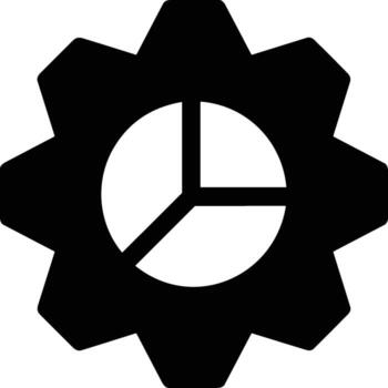 Chart icon symbol image for data statistic analysis illustration vector