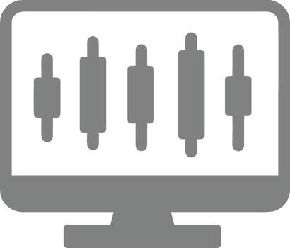 Chart icon symbol image for data statistic analysis illustration vector