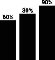 Chart icon symbol image for data statistic analysis illustration vector