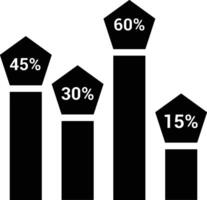 Chart icon symbol image for data statistic analysis illustration vector