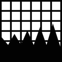 Chart icon symbol image for data statistic analysis illustration vector