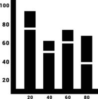 Chart icon symbol image for data statistic analysis illustration vector
