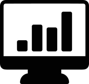 Chart icon symbol image for data statistic analysis illustration vector