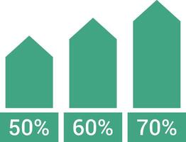 Chart icon symbol image for data statistic analysis illustration vector