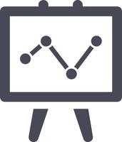 Chart icon symbol image for data statistic analysis illustration vector