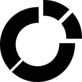 Chart icon symbol image for data statistic analysis illustration vector