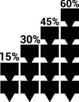 Chart icon symbol image for data statistic analysis illustration vector