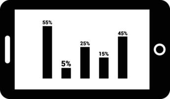 Chart icon symbol image for data statistic analysis illustration vector