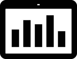 Chart icon symbol image for data statistic analysis illustration vector