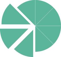 Chart icon symbol image for data statistic analysis illustration vector