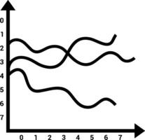 Chart icon symbol image for data statistic analysis illustration vector