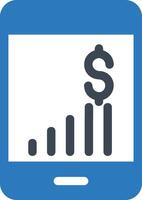 Chart icon symbol image for data statistic analysis illustration vector