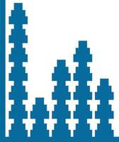 Chart icon symbol image for data statistic analysis illustration vector