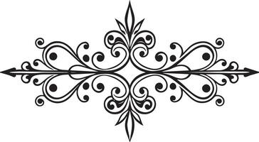 decorative abstract floral corner and divider design illustration vector