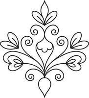 design element illustration black and white vector