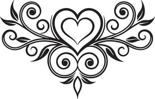 decorative abstract floral corner and divider design illustration vector