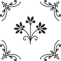 design element illustration black and white vector