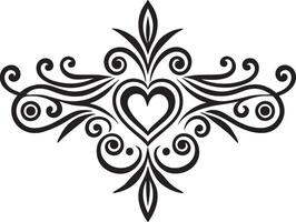 decorative abstract floral corner and divider design illustration vector