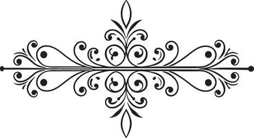 decorative abstract floral corner and divider design illustration vector