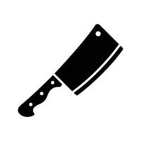 butcher knife icon design template simple and clean vector