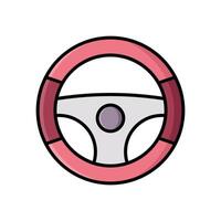 steering wheel icon design template simple and clean vector